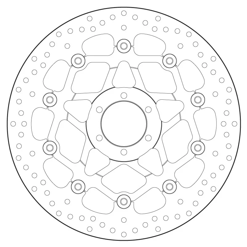 Disco de freno BREMBO Serie Oro redondo flotante