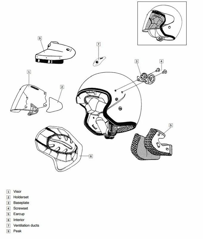 ARAI SZ-F Holderset Blast Jet Helmet
