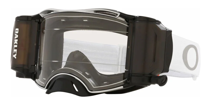 Gafas OAKLEY Airbrake MX - Tuff Blocks White Race-Ready Roll-Off / Lente transparente