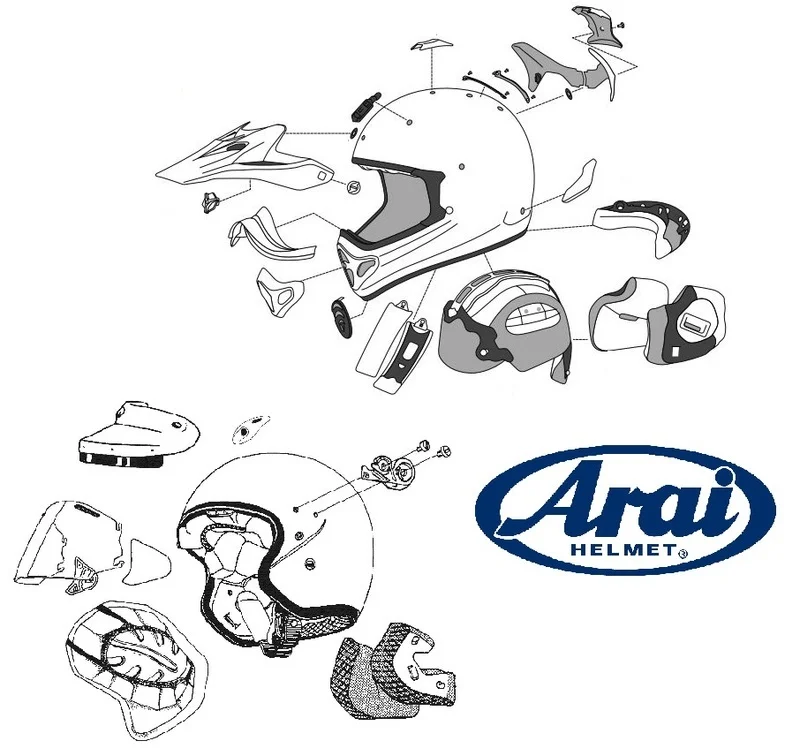 Almohadillas ARAI TOUR-X5 - 40 mm negro