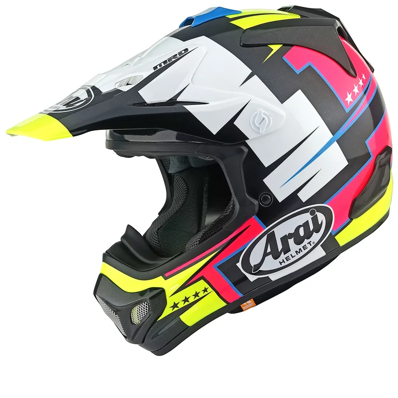 Casco ARAI MX-V EVO Battle - Amarillo