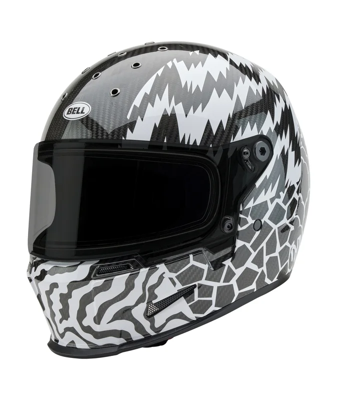 Casco BELL Eliminator Carbon - Deathspray Gloss Black/White/Black