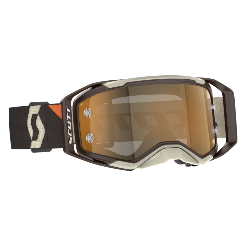 SCOTT Prospect 2.0 AMP Chrome Goggle Deep Brown/Beige - Gold Chrome Lens