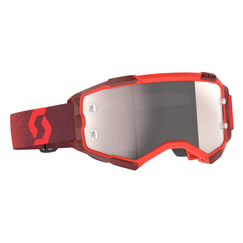 SCOTT Fury Goggle Red - Silver Chrome Lens