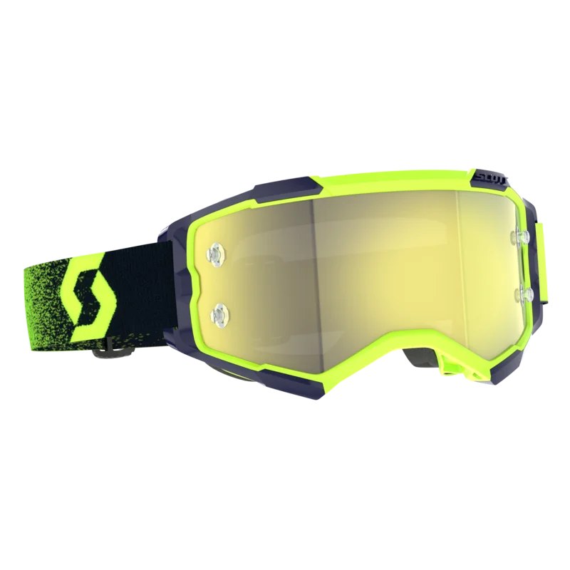 SCOTT Fury Goggle Neon Green - Yellow Chrome Lens
