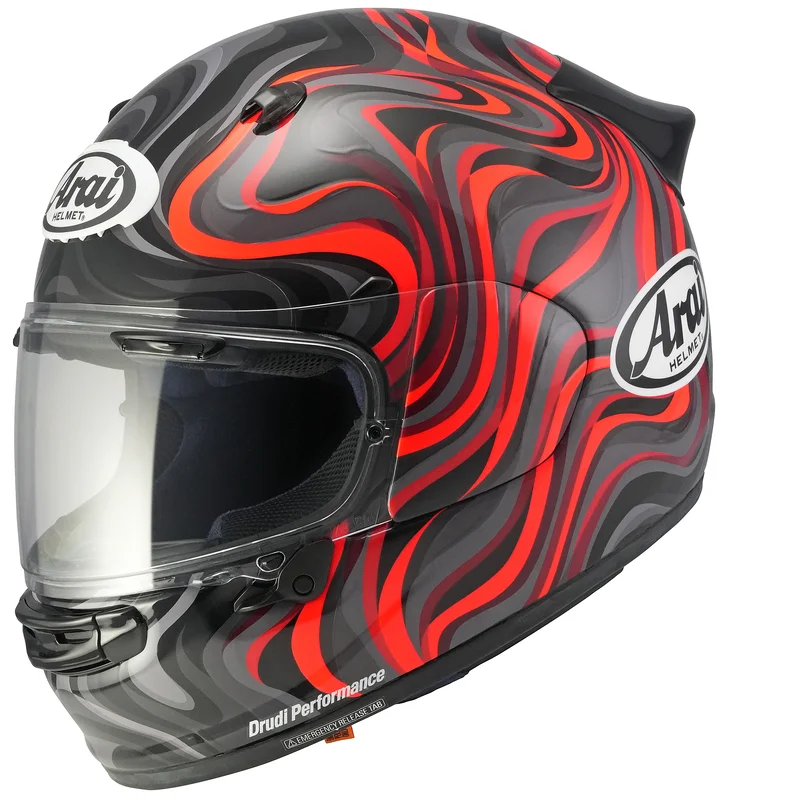 Casco ARAI Quantic Swirl - Rojo