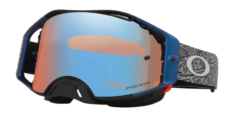 Gafas OAKLEY Airbrake MX - Grey Strike Lente Prizm MX Sapphire Iridium