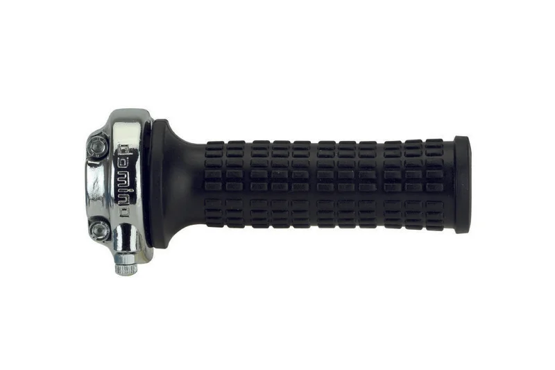 Acelerador vintage cromado Domino Lario 0346.03 + puños