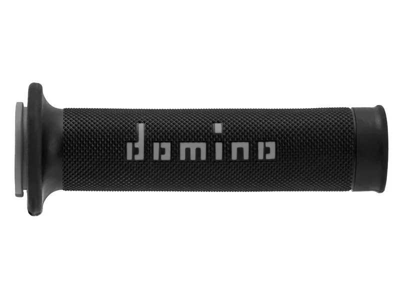 Puños racing DOMINO 126mm negro/gris A01041C5240