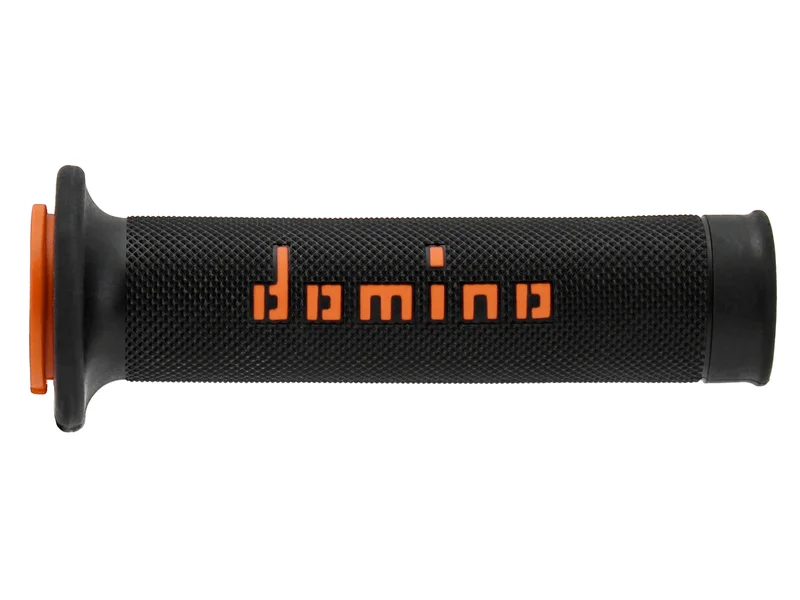 Puños racing 126mm negro/naranja A01041C4540