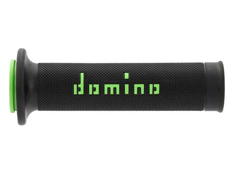 Puños racing 126mm negro/verde A01041C4440