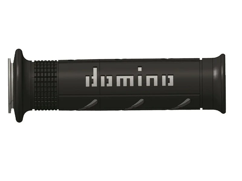 Puños racing DOMINO super soft 126mm negro/gris A25041C5240