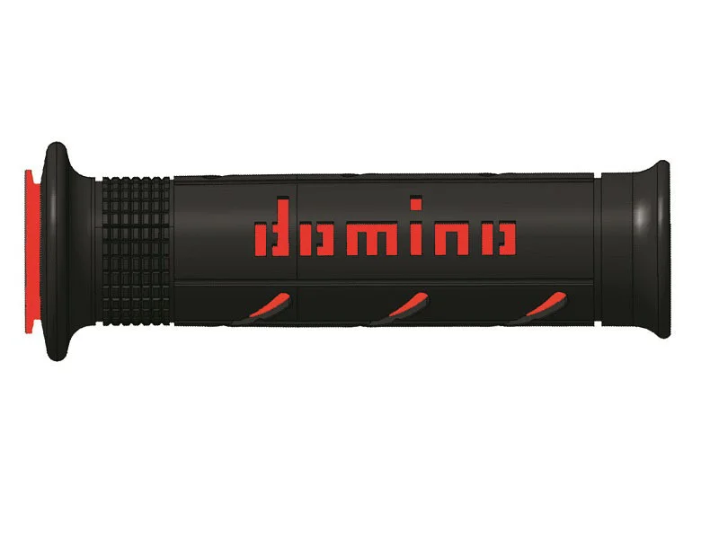 Puños racing DOMINO super soft 126mm negro/rojo A25041C4240