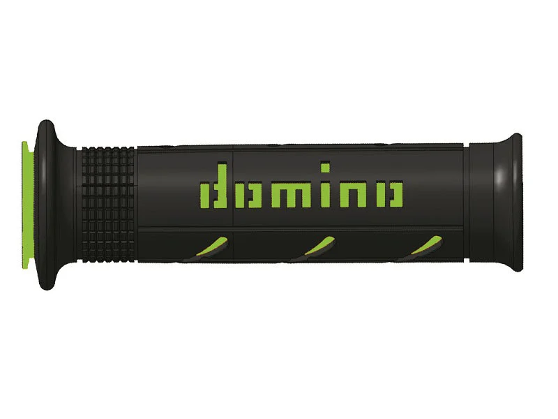 Puños racing DOMINO super soft 126mm negro/verde A25041C4440