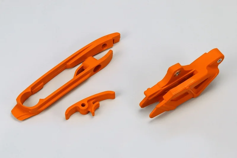 Guiacadenas + patín UFO KTM naranja KT04030-127