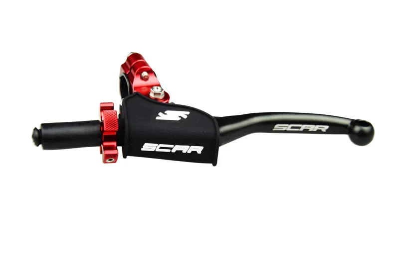 Maneta SCAR plegable + soporte universal, ajuste color rojo