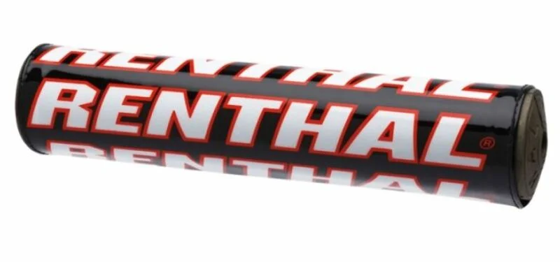 Protector/Morcilla barra superior de manillar Renthal negro/rojo 180mm P301