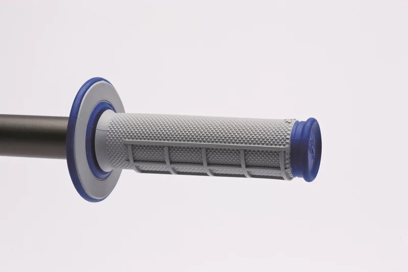Puños Renthal Dual MX medio cuadradillo blando azul G157