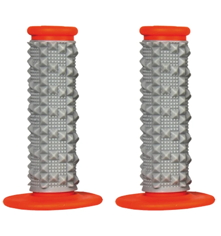 Puños SCAR X2R Dual Density Full Diamond - Gris / Naranja
