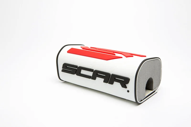 Protector/morcilla de manillar SCAR 3D (para manillar sin barra) - Blanco