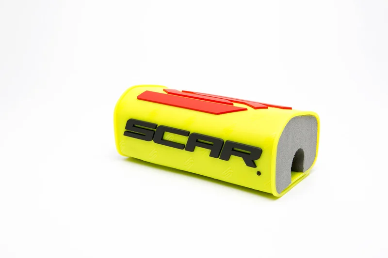 Protector/morcilla de manillar SCAR 3D (para manillar sin barra) - Amarilla