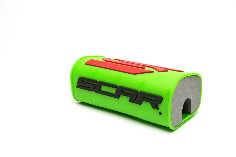 Protector/morcilla de manillar SCAR 3D (para manillar sin barra) - Verde flúor