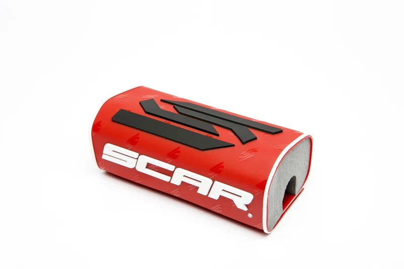 Protector/morcilla de manillar SCAR 3D (para manillar sin barra) - Rojo