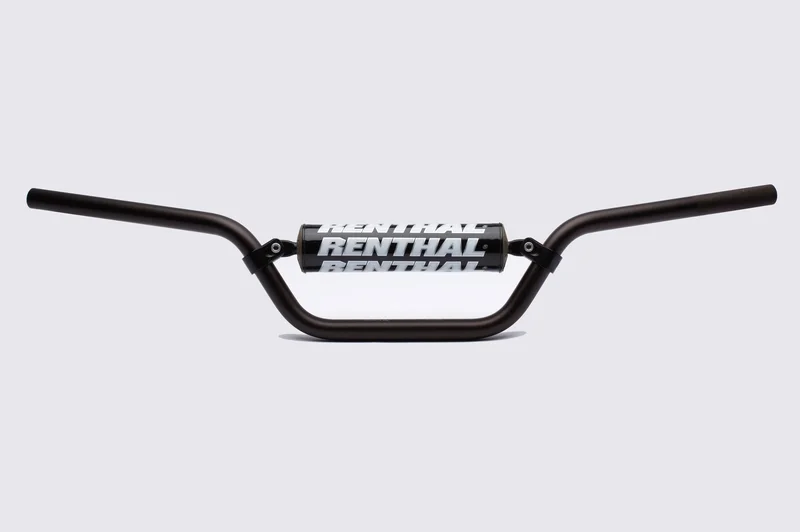 Manillar Renthal quad medio negro con protector negro 677-01-BK-03-219