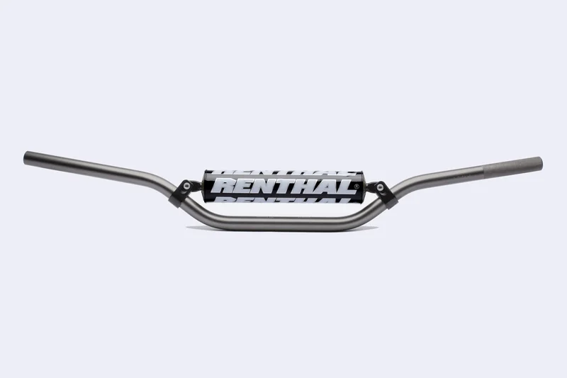 Manillar Renthal motocross CR alto titanio con protector negro 722-01-TT-01-185