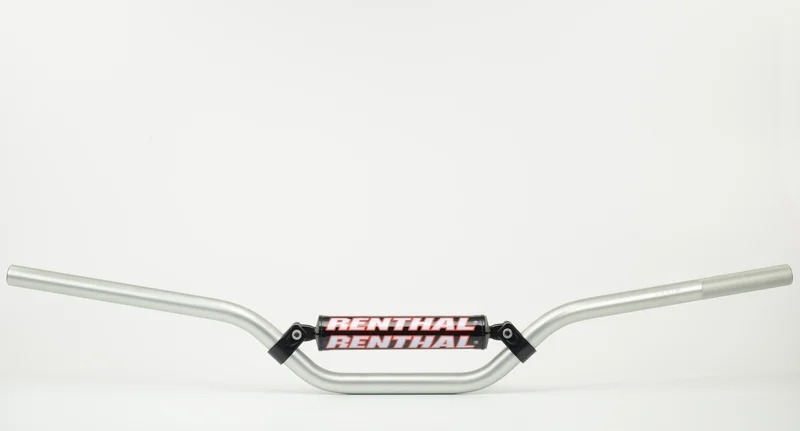 Manillar Renthal trial 4.5 plata con protector negro 742-04-SI-04-254