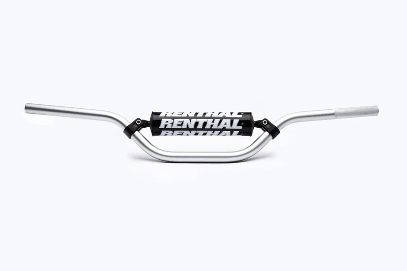 Manillar RENTHA Pit Bike 50cc plata con protector negro 797-01-SI-08-219