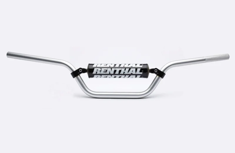 Manillar Renthal quad Raptor plata con protector negro 811-01-SI-03-219