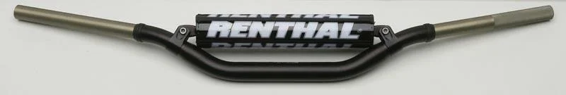 Manillar Renthal Twinwall Carmichael alto negro con protector negro 922-01-BK-07-185