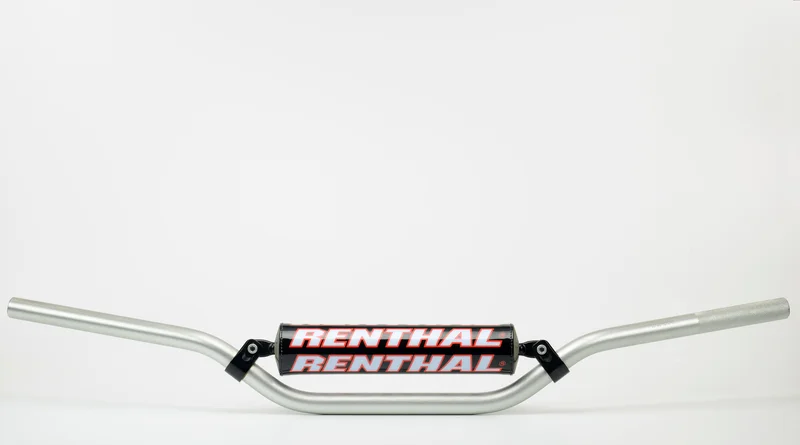 Manillar Renthal motocross Carmichael plata con protector negro 971-08-SI-01-185