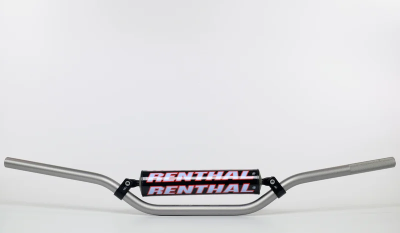 Manillar Renthal motocross Carmichael titanio con protector negro 971-08-TT-01-185