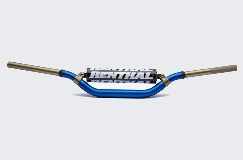 Manillar RENTHAL Twinwall Villopoto/Stewart azul con protector negro 996-01-BU-07-185
