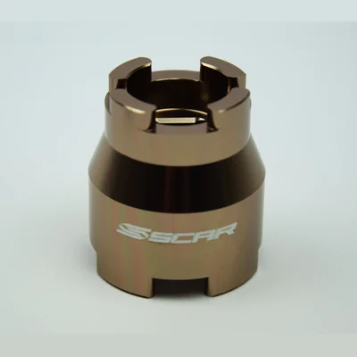 Llave SCAR 2 en 1 para desmontar tapones de horquilla WP