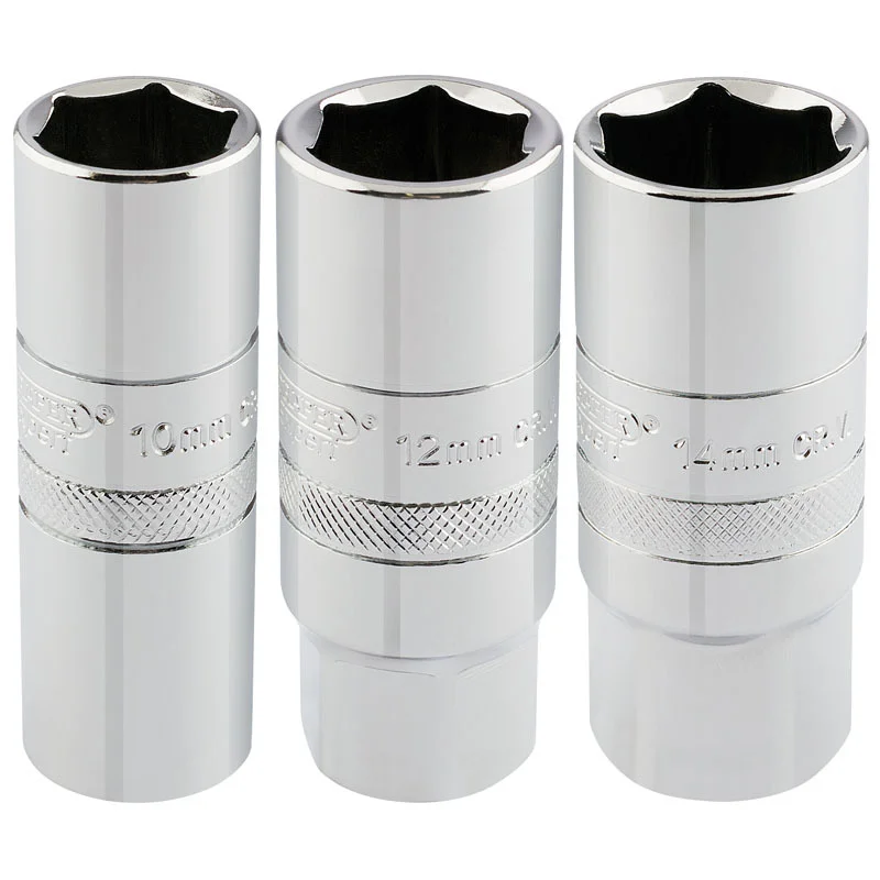 Juego de 3 vasos para bujias 1/2'' DRAPER