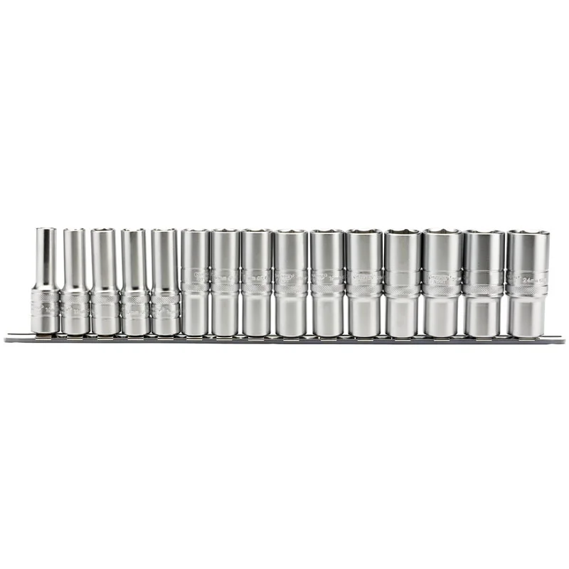 Juego de 15 vasos DRAPER 1/2 de 10 a 24 mm