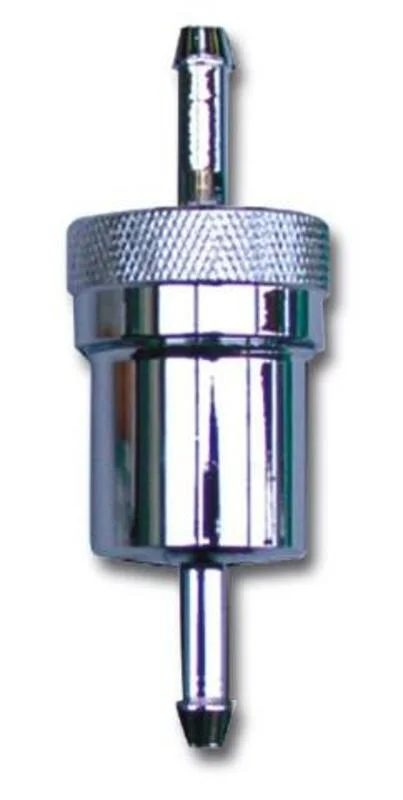 Filtro de gasolina BIHR redondo alu anodizado desmontable L=75mm