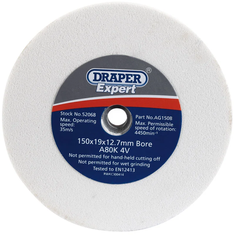 Muela abrasiva DRAPER Ø150mm grano 80