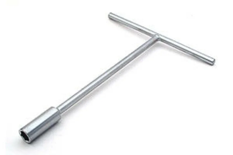 Llave vaso plana en T BIHR 14mm cromo satinado