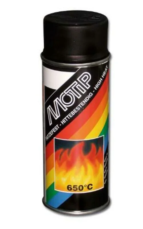 Pintura alta temperatura MOTIP negro