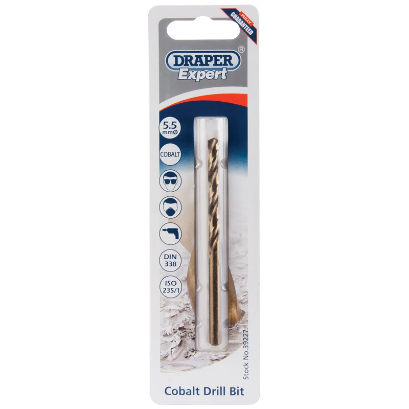 Broca Ø5,5mm HSS cobalto DRAPER