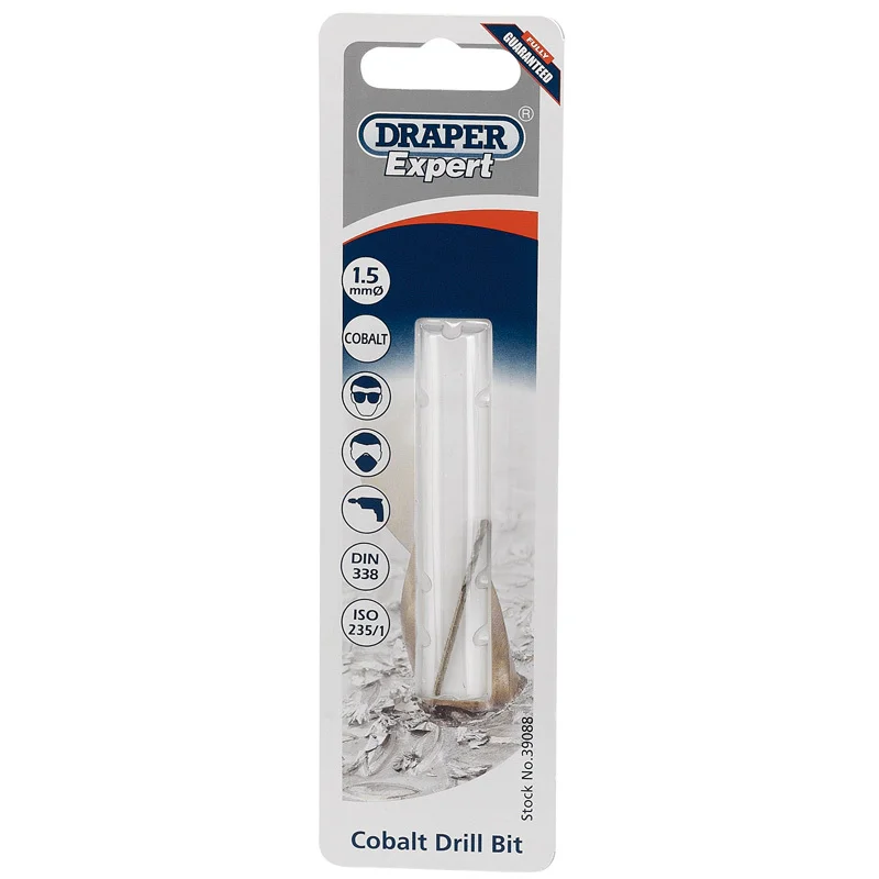 Broca Ø1,5mm HSS cobalto DRAPER