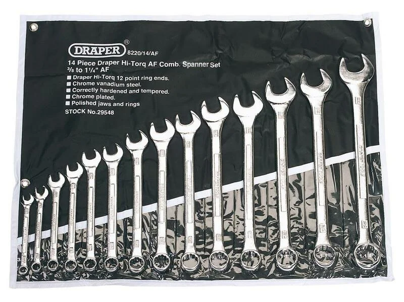 Juego de llaves combinadas en pulgadas DRAPER 14uds