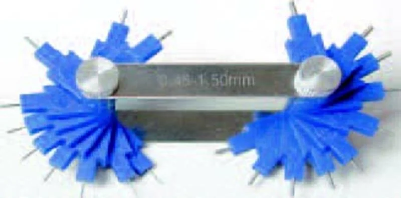 Galga para chiclés carburador 20 láminas paso desde 0´45 a 1´5mm BUZZETTI