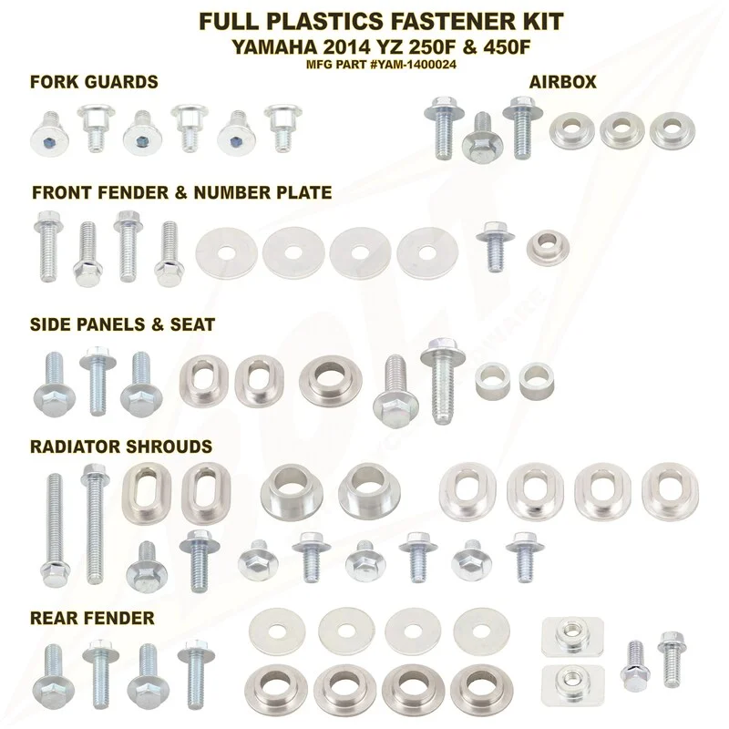 Kit tornillería de plástica Bolt YAM