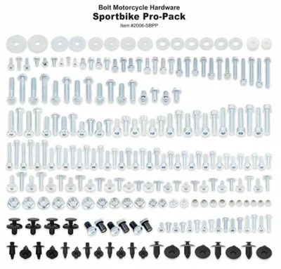 Pack de tornillería Bolt motos deportivas HONDA-KAW-SUZ-YAM