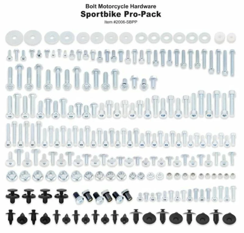 Pack de tornillería Bolt motos deportivas HONDA-KAW-SUZ-YAM
